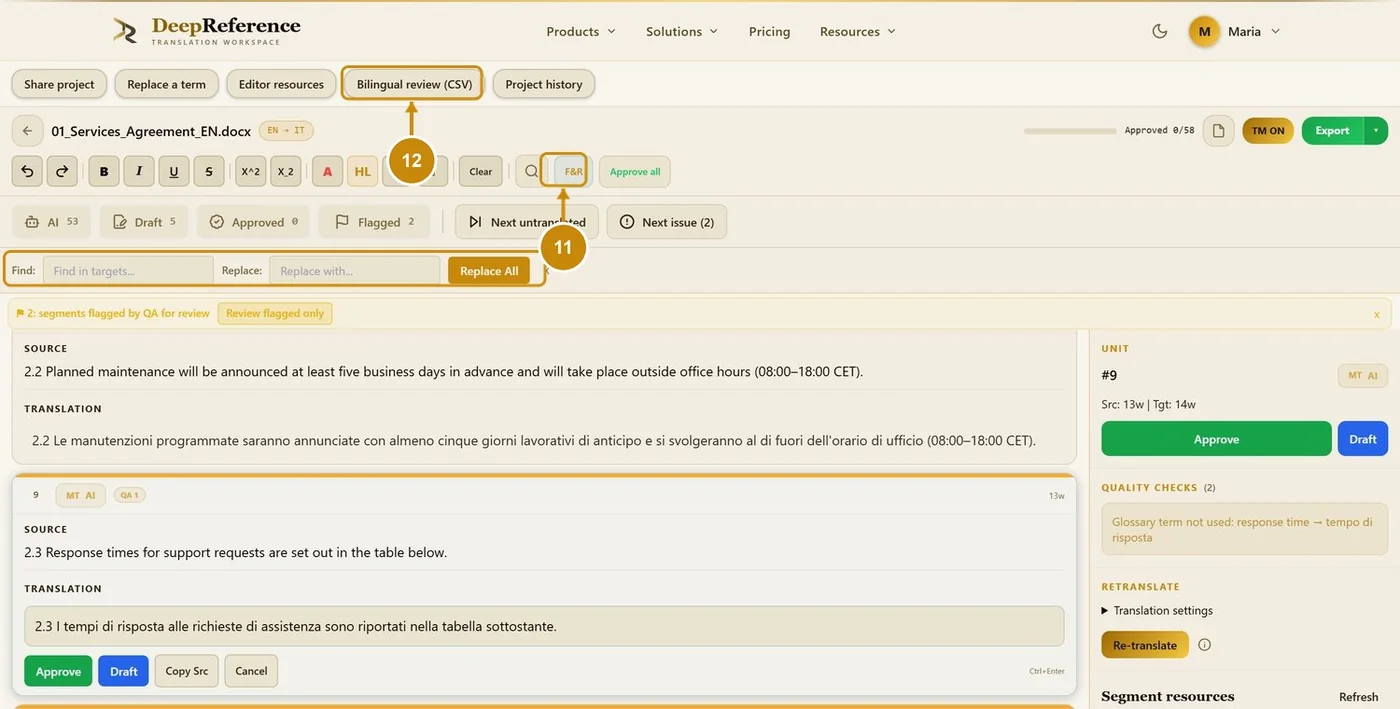 Steps 11–12